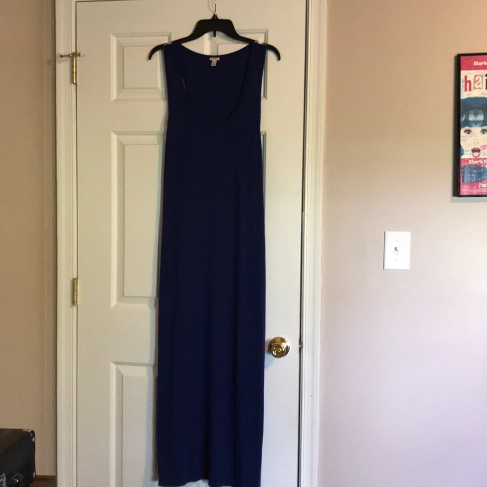 J Crew blue maxi dress
